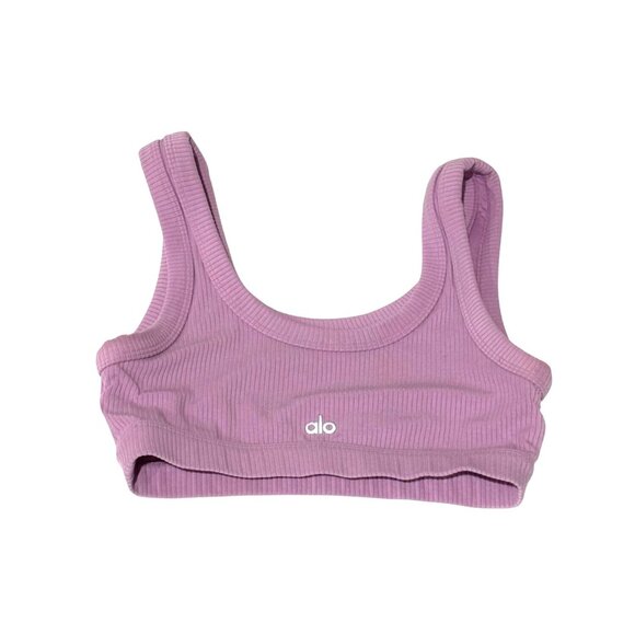 ALO Yoga Wellness Bra in Pink Lavender - Picture 3 of 3